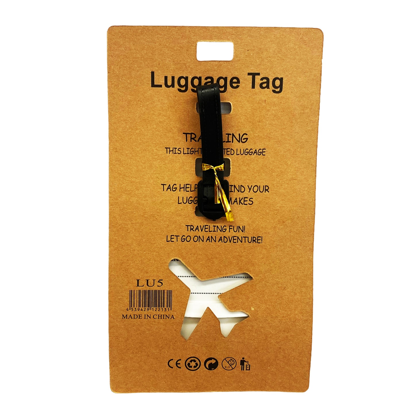 Back graphic image of Luggage Tag - Panda 6"H