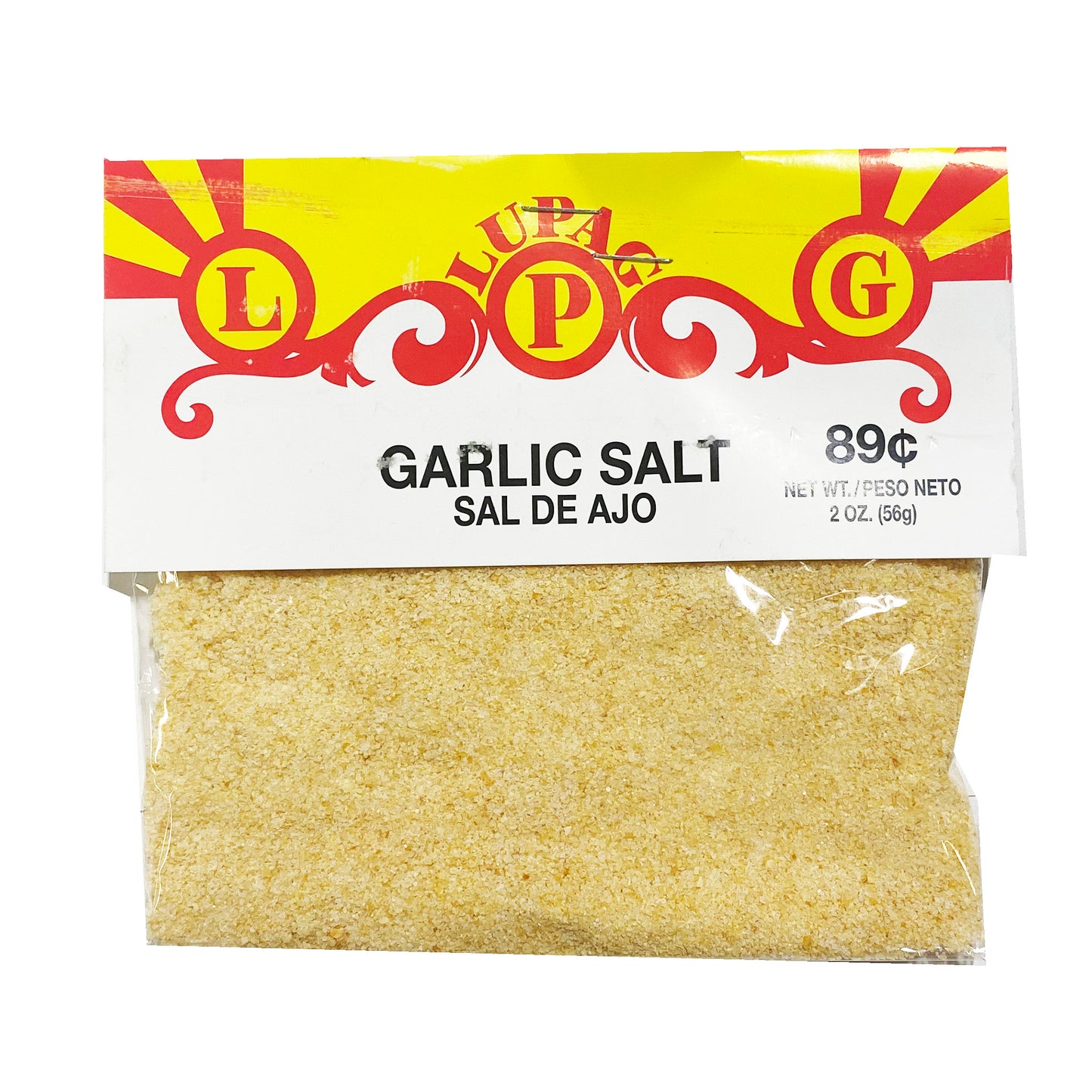 Front graphic image of Lupag Garlic Salt 2oz (56g)