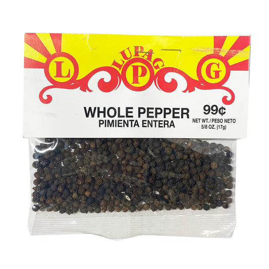 Front graphic image of Lupag Whole Black Pepper 0.59oz (17g)