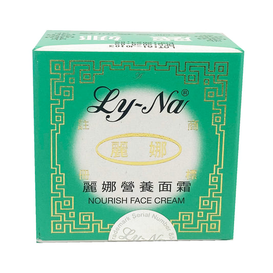 Front graphic view of Ly-Na Nourish Face Cream 0.24oz