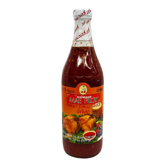 Front graphic image of Mae Ploy Sweet Chilli Sauce 25 oz (730ml)