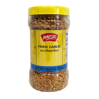 Front graphic image of Maesri Fried Garlic 10.5 oz