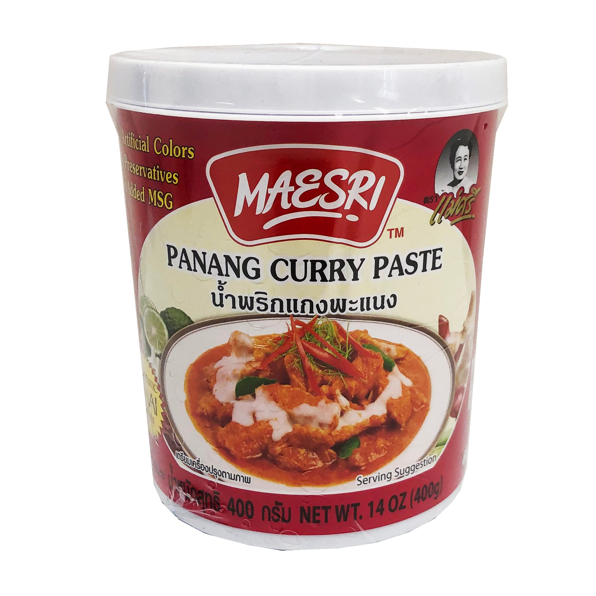 Front graphic image of Maesri Panang Curry Paste 14oz