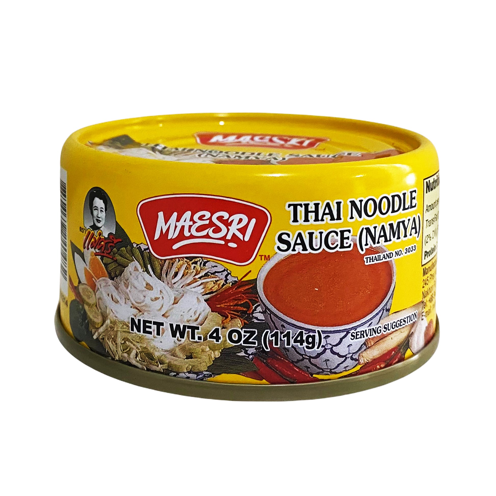 Front graphic image of Maesri Thai Noodle Sauce - Namya 4oz (114g)