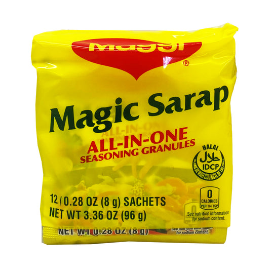 Front graphic view of Maggi Magic Sarap (12 pack) 0.28oz