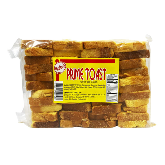 Front graphic image of Malou's Prima Toast 6.35oz (180g)