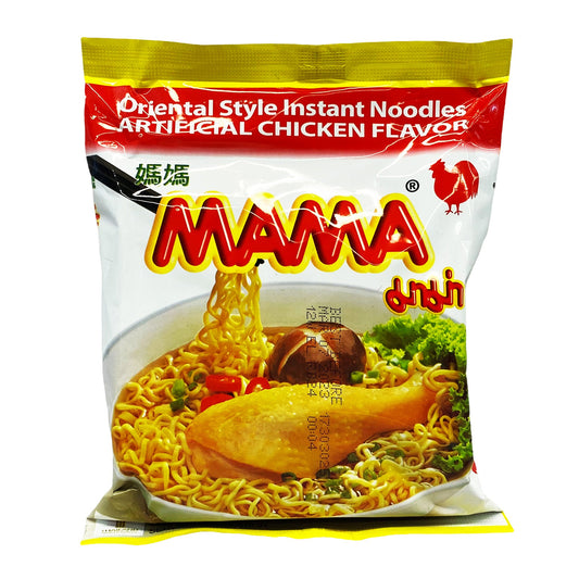 Front graphic image of Mama Oriental Style Noodle Chicken Flavor 1.94oz (55g)