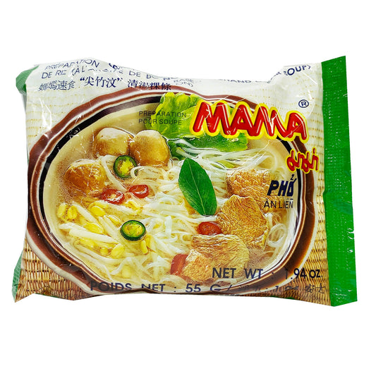 Front graphic image of Mama Rice Stick Pho - Instant Noodles 1.94oz