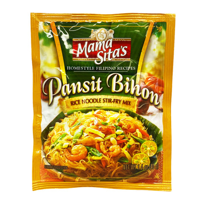 Front graphic image of Mama Sita's Rice Noodle Stir-Fry Mix - Pansit Bihon 1.4oz