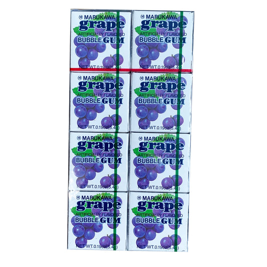 Front graphic image of Marukawa Bubble Gum - Grape Flavor 1.52oz