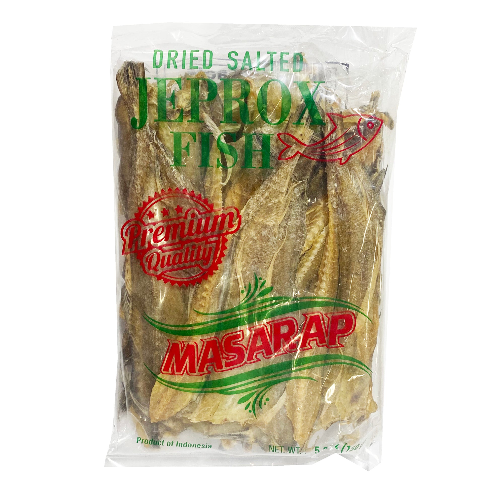 Front graphic image of Masarap Dried Salted Fish - Jeprox 5.29oz