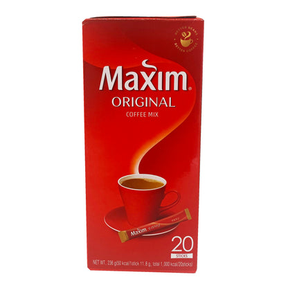 Front graphic image of Maxim Coffee Mix - Original 20 Sticks 8.46oz