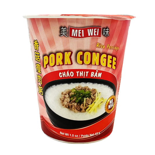 Front graphic image of Mei Wei Pork Congee 1.5oz (43g)