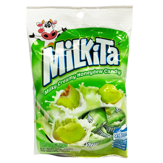 Front graphic image of Milkita Creamy Shake Candy - Honeydew Flavor 4.23oz (120g)