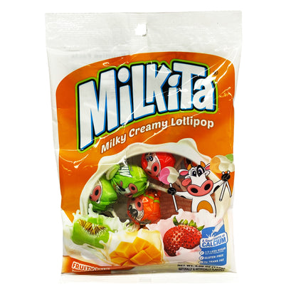 Front graphic image of Milkita Creamy Shake Lollipop - Fruity Mix 6.08oz (172.5g)