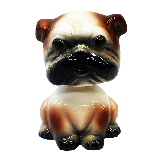 Front graphic view of Miya Bobblehead Ornament - Dog 2.5 Inches 