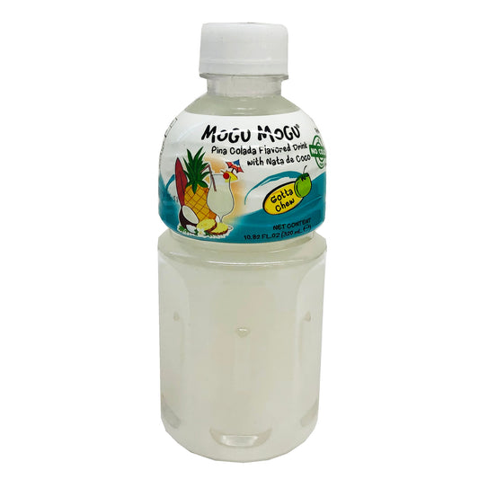 Front graphic image of Mogu Mogu Pina Colada Juice With Nata De Coco 10.82oz