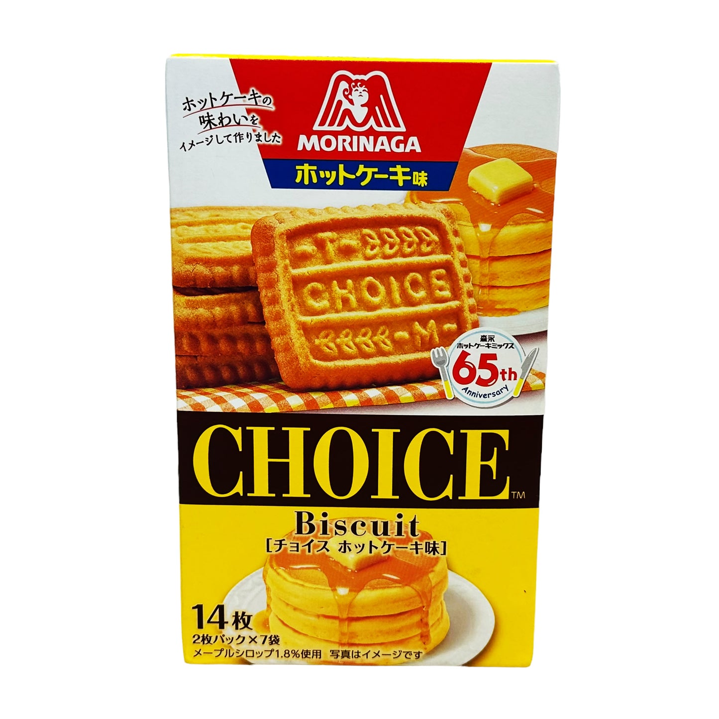 Front graphic image of Morinaga Choice Hot Cake Biscuit 4.29oz (121.8g)