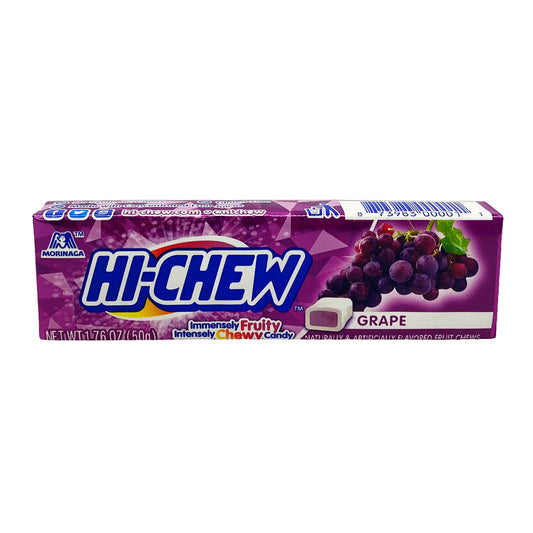 Front graphic view of Morinaga Hi-Chew Chewy Candy - Grape Flavor 1.76oz