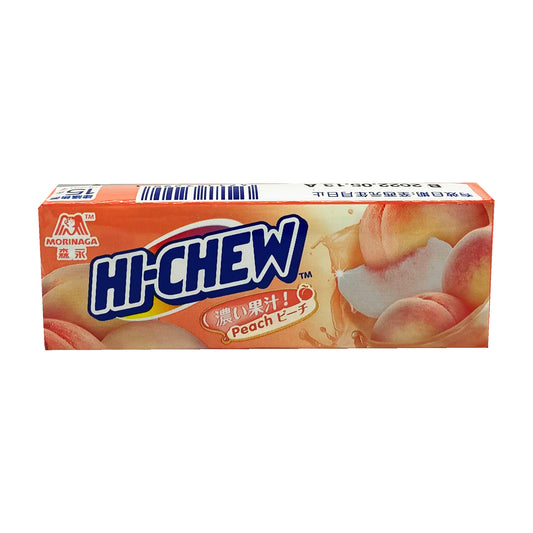 Front graphic image of Morinaga Hi-Chew Chewy Candy - Peach Flavor 1.23oz (35g)