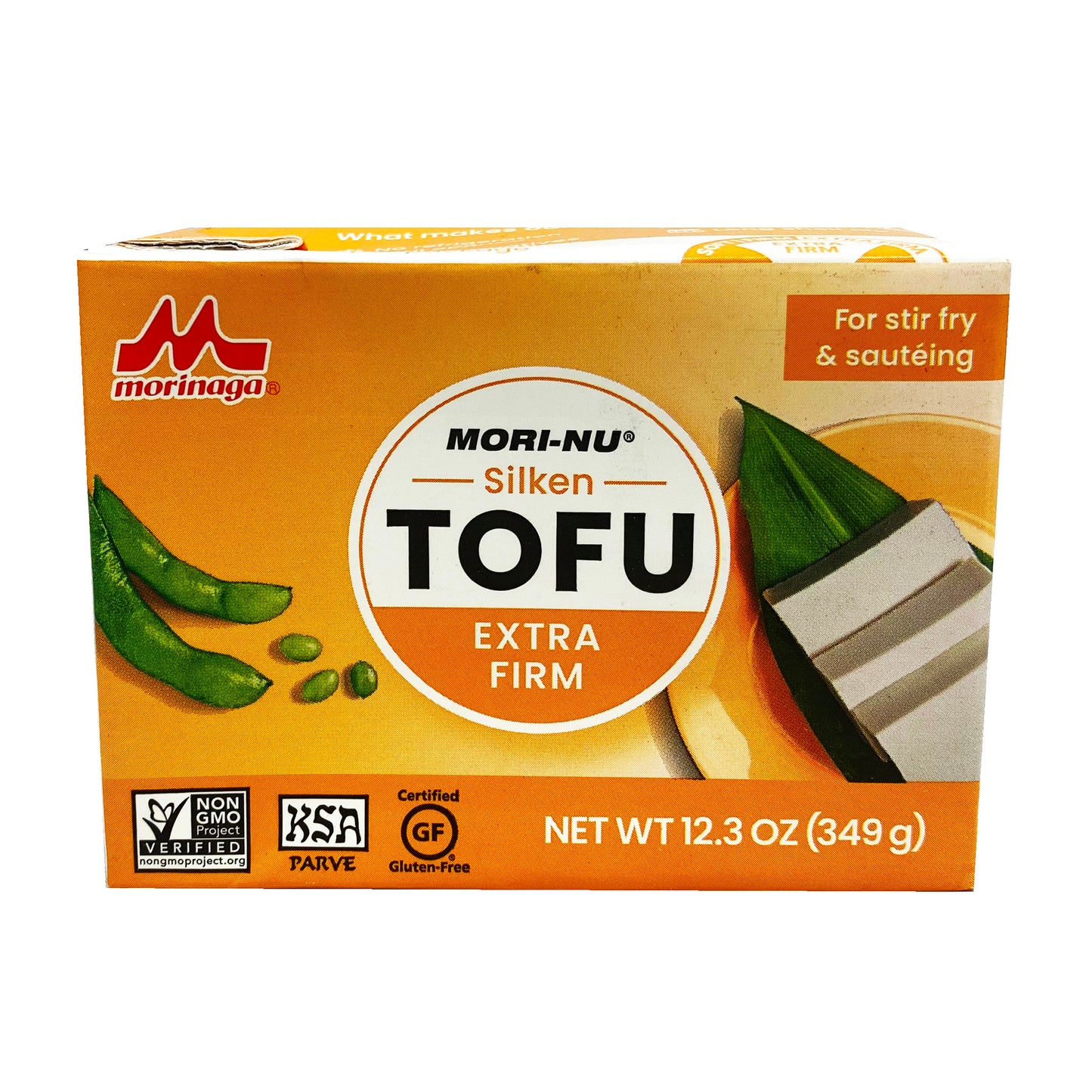 Front graphic image of Morinaga Silken Tofu - Extra Firm 12.3oz - 森永 日本特级老豆腐 12.3oz