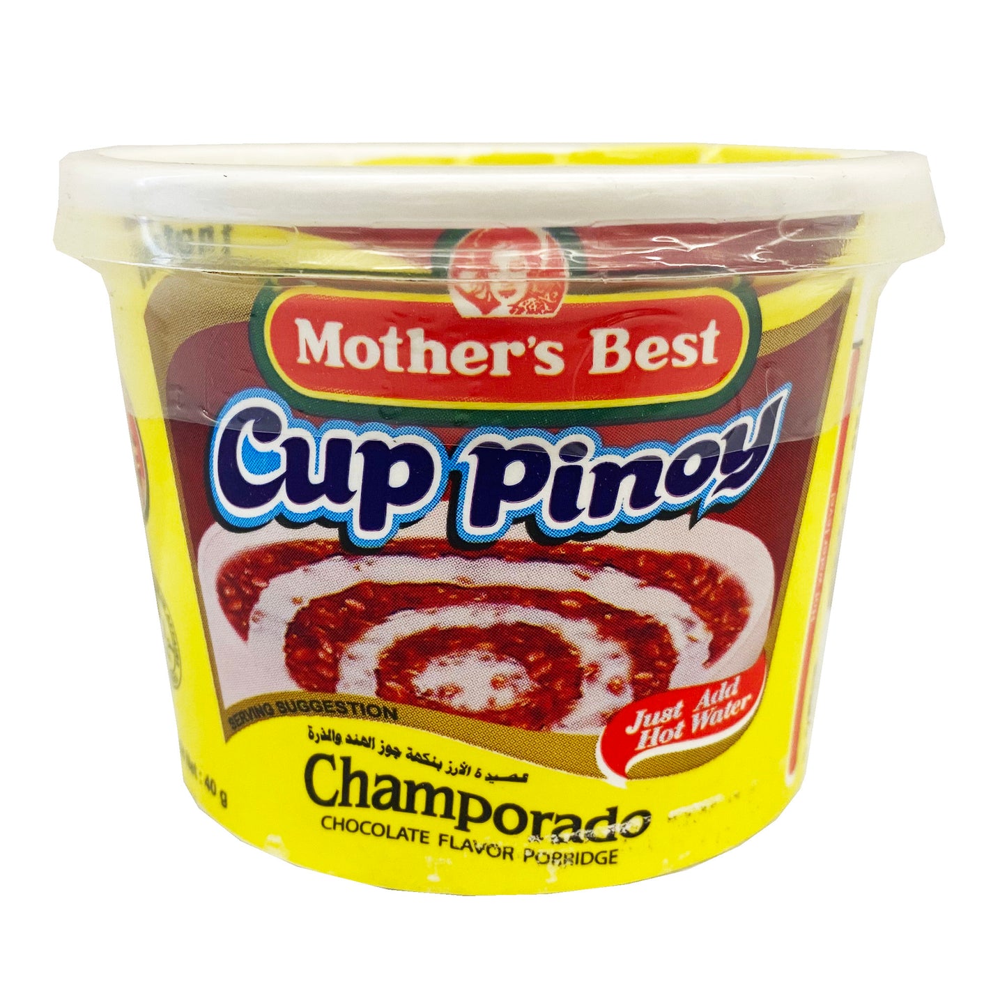 Front graphic image of Mother's Best Chocolate Rice Porridge - Champorado 1.41oz