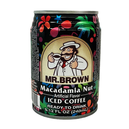 Front graphic image of Mr. Brown Iced Coffee - Macadamia Nut 8.12oz