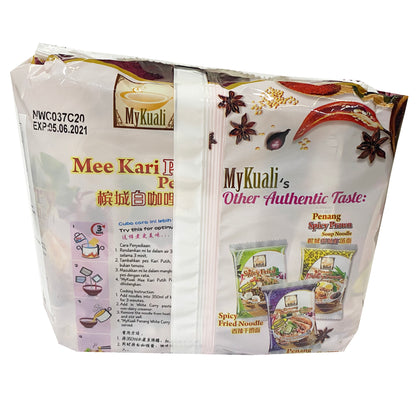 Back graphic image of MyKuali Penang White Curry Noodle 4 Pack 15.52oz