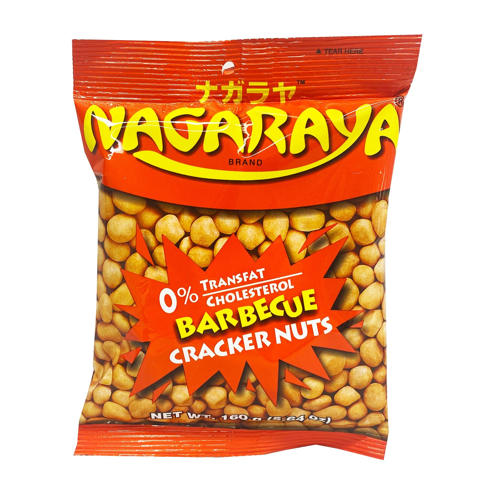 Front graphic image of Nagaraya Cracker Nuts Barbeque Flavor 5.64oz