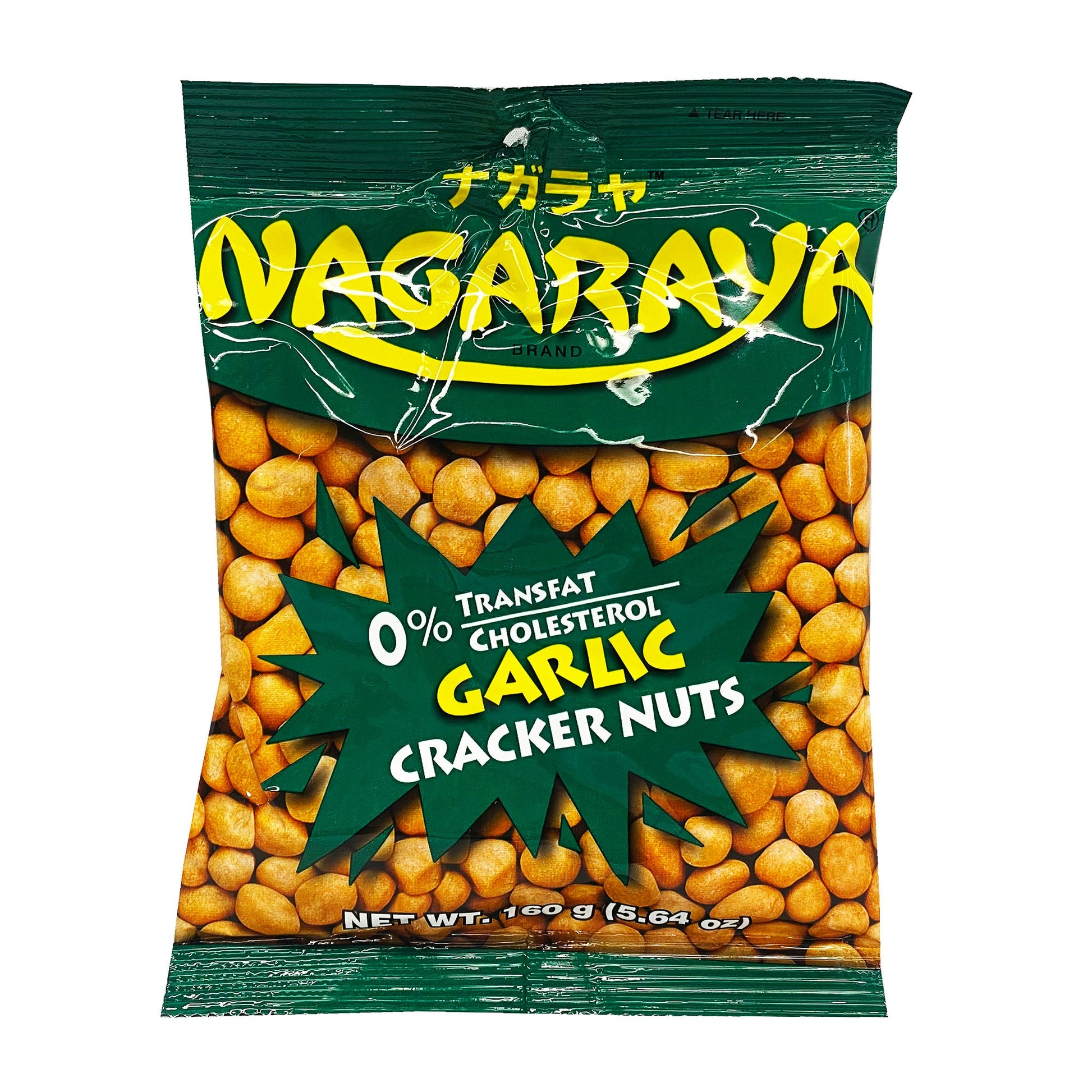 Front graphic image of Nagaraya Cracker Nuts Garlic Flavor 5.64oz