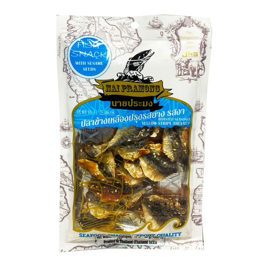 Front graphic image of Nai Pramong Fish Snack With Sesame Seeds 1.41oz (40g)