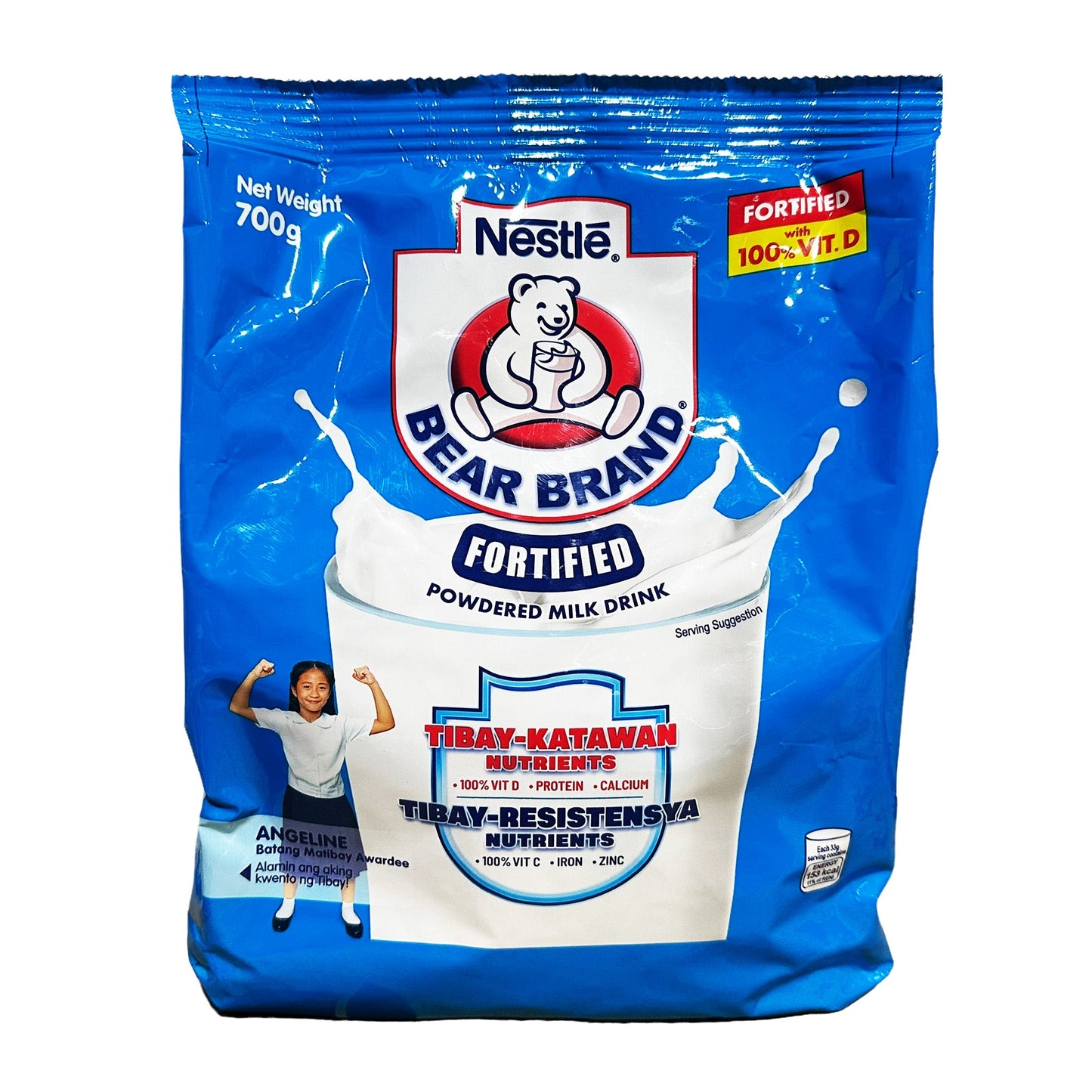 Front graphic image of Nestle Bear Brand Powdered Milk Drink 24oz