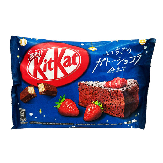 Front graphic image of Nestle KitKat Ichigo No Gateau Chocolate Wafers 4oz (116g)