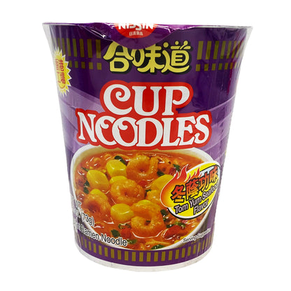 Front graphic image of Nissin Cup Noodles - Tom Yum Seafood Flavor 2.57oz (73g) - 日清 合味道 - 冬荫功味 2.57oz (73g)