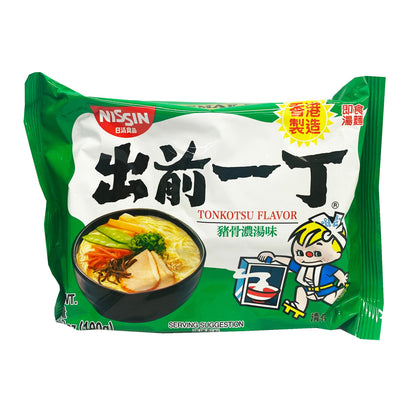 Front graphic image of Nissin Demae Ramen Noodle - (Tonkotsu) Pork Flavor 3.5oz