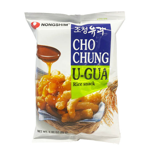 Front graphic image of Nongshim Chochung U-Gua Syrup Rice Snack 2.82oz