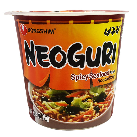 Front graphic image of Nongshim Neoguri Cup Spicy Seafood Flavor 2.64oz