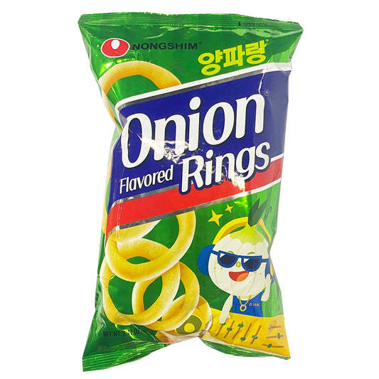 Front graphic image of Nongshim Onion Rings 3.17oz