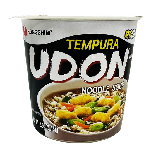 Front graphic image of Nongshim Tempura Udon Flavor Noodle Soup 2.64oz