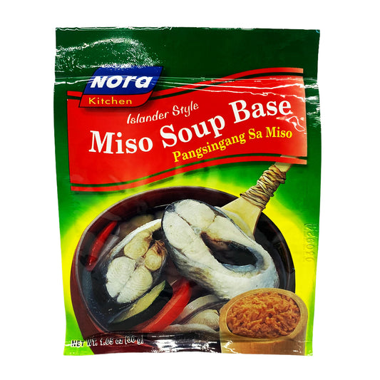 Front graphic view of Nora Kitchen Soup Base Mix - Miso 1.05oz