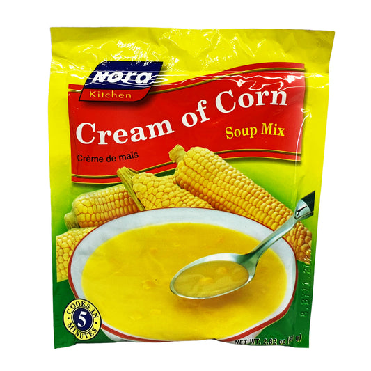 Front graphic view of Nora Kitchen Soup Mix - Cream Of Corn 2.82oz