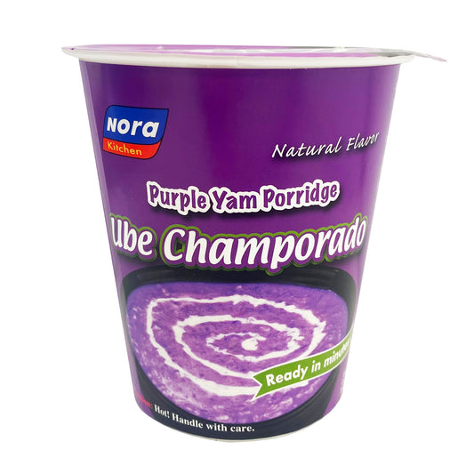 Front graphic image of Nora Kitchen Purple Yam Rice Porridge - Ube Champorado 2.68oz