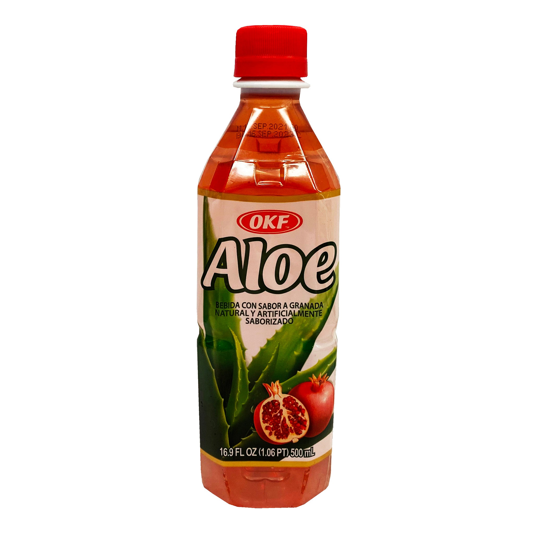 pacífico Café Finito OKF Aloe Vera Drink - Pomegranate Flavor 16.9oz (500ml) - Just Asian Food