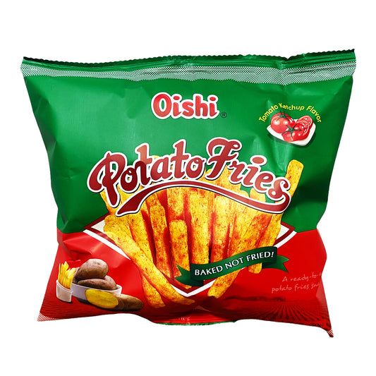 Front graphic image of Oishi Potato Fries - Tomato Ketchup Flavor 1.76oz