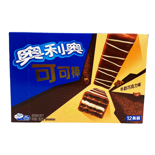 Front graphic image of Oreo Cocoa Bar - Milk Chocolate Flavor 4.91oz (139.2g)