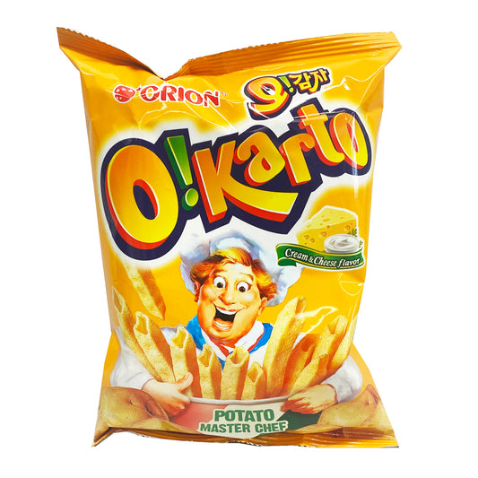 Front graphic image of Orion O Karto Potato Sticks Cream Cheese Flavor 1.76oz
