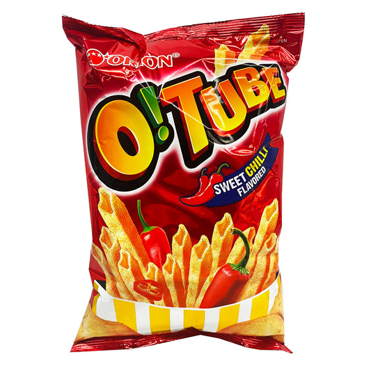 Front graphic image of Orion O! Tube Sweet Chilli Potato Snack 4.06oz (115g)
