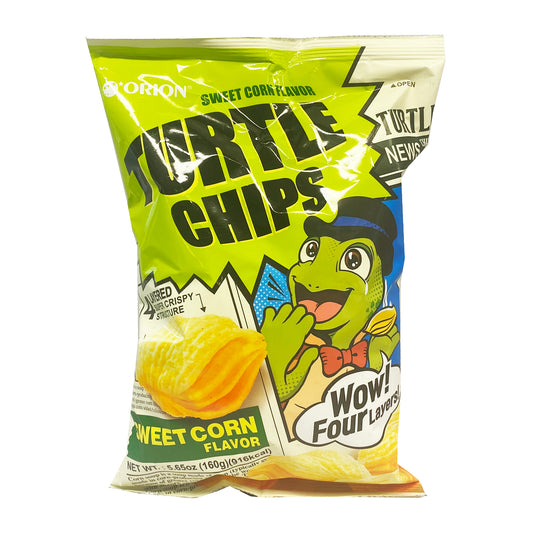 Front graphic image of Orion Turtle Chips - Sweet Corn Flavor 5.65oz