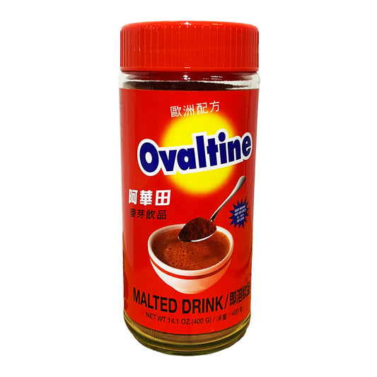 Front graphic view of Ovaltine Malt Drink - Chocolate Flavor 14.1oz (400g)