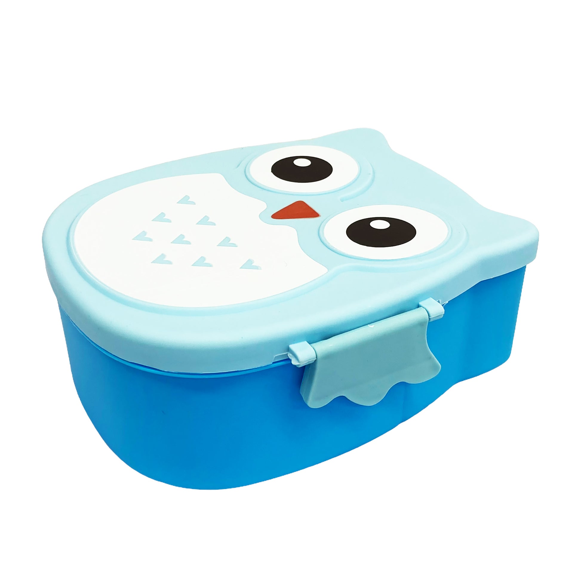 Owl Lunch Box Set - Blue 6 X 5.5 X 2.5 Inches - Just Asian Food